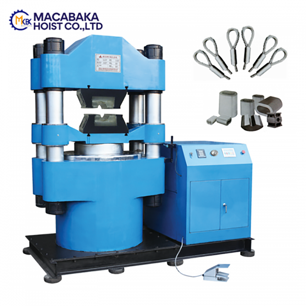 Wire Rope Press Machine With Steel Dies
