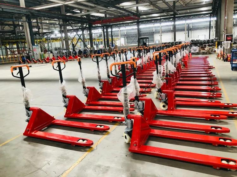 1×40HQ Container Shipment: Hand Pallet Trucks & Manual Stackers Loading for Global Delivery