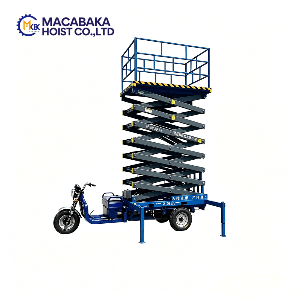 Electric Three-Wheeled Scissor-Type Aerial Work Platform